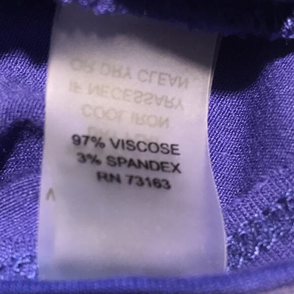 Cable and Gauge Blue Draped Blouse. M - Picture 5 of 5